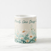 Daisy Spring Floral Lehrer Dankbarkeitsskript Kaffeetasse (Mittel)