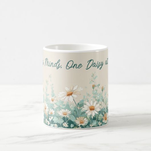 Daisy Spring Floral Teacher Appreciation Script Kaffeetasse (Mittel)