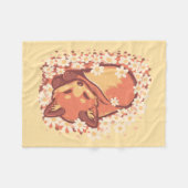 Daisy Spring Fox Fleecedecke (Vorderseite (Horizontal))