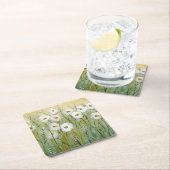 Daisy Spring I Rechteckiger Pappuntersetzer (Vor Ort)