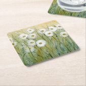 Daisy Spring I Rechteckiger Pappuntersetzer (angewinkelt)