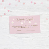 Daisy Spring Pink Boho Girl Dusche Windelwanne Begleitkarte