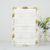 Daisy Stationery Briefpapier (Stehend Vorderseite)