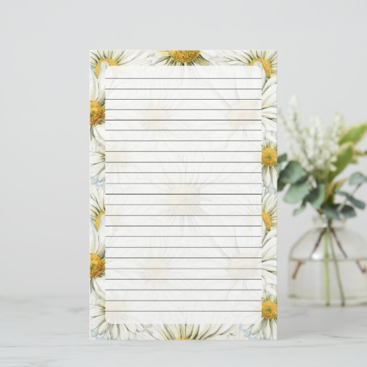 Daisy Stationery Briefpapier (Stehend Vorderseite)