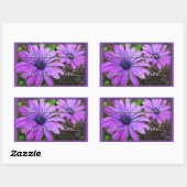 Daisy Stickers Personalisiert Lila Daisy Stickers (Blatt)