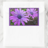 Daisy Stickers Personalisiert Lila Daisy Stickers (Tasche)