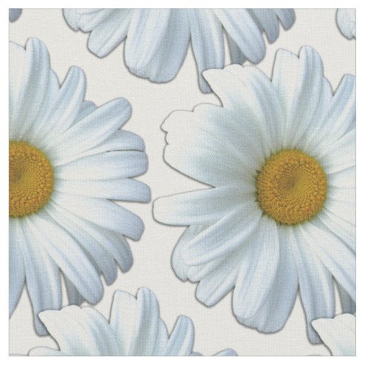 Daisy Stoff Yellow Daisy Fabric Cotton oder Poly (Nahaufnahme)