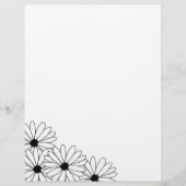 Daisy Storm Muster Gerecycelt Letterhead Paper 5 (Vorderseite)