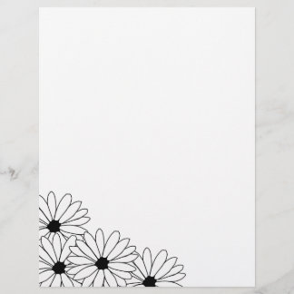 Daisy Storm Muster Gerecycelt Letterhead Paper 5