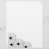 Daisy Storm Muster Gerecycelt Letterhead Paper 5 (Vorne/Hinten)