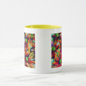 Daisy Straw Blume glücklich Mutter Tag Tasse (Zentrum)