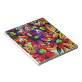 Daisy Straw mehrfarbige Wildblumen Kunst Notizblock (angewinkelt)
