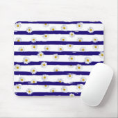 Daisy Stripes Mousepad (Mit Mouse)