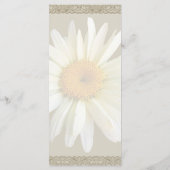 Daisy sucht Hochzeitmenü Menükarte (Rückseite)