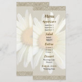 Daisy sucht Hochzeitmenü Menükarte (Vorne/Hinten)