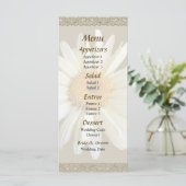Daisy sucht Hochzeitmenü Menükarte (Stehend Vorderseite)