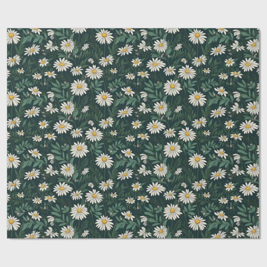 Daisy Summer Meadow Geschenkpapier (Flach)