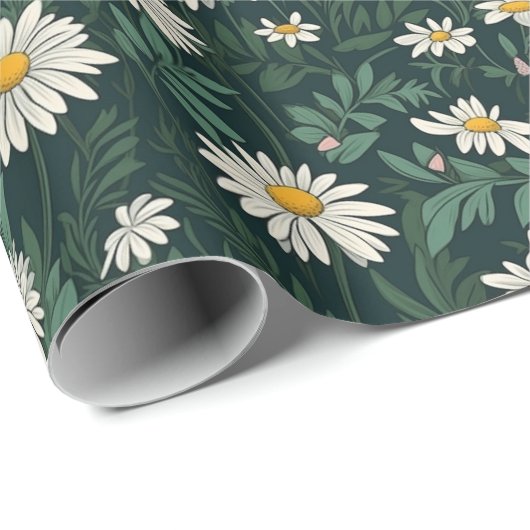 Daisy Summer Meadow Geschenkpapier (Rolleneckpunkt)