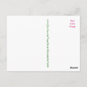 Daisy Summer Postcard Diane Heller 2018 Postkarte (Rückseite)