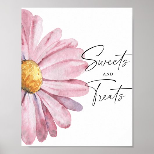 Daisy - Süßigkeiten Babyshower Poster (Vorne)