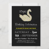 Daisy Swan Birthday Celebration Einladung (Vorderseite)