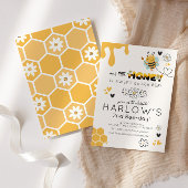 Daisy Sweet wie kann Honey Bumble Bee Birthday Einladung