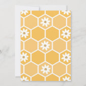 Daisy Sweet wie kann Honey Bumble Bee Birthday Einladung (Rückseite)