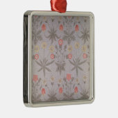 Daisy Tapetenentwurf Silbernes Ornament (Rechts)