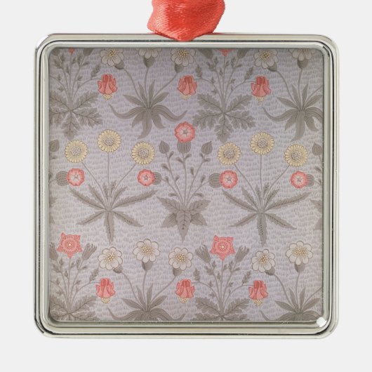 Daisy Tapetenentwurf Silbernes Ornament (Vorne)