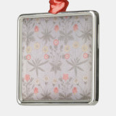 Daisy Tapetenentwurf Silbernes Ornament (Links)