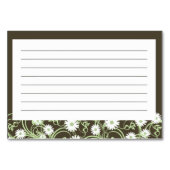 Daisy Tea Party Rezept Card Tischnummer (Rückseite)