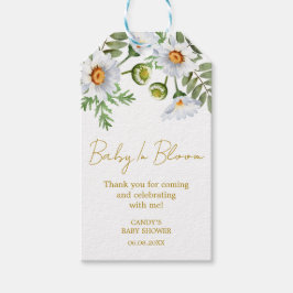 Daisy Thank you Baby Shower Gift Tags Geschenkanhänger