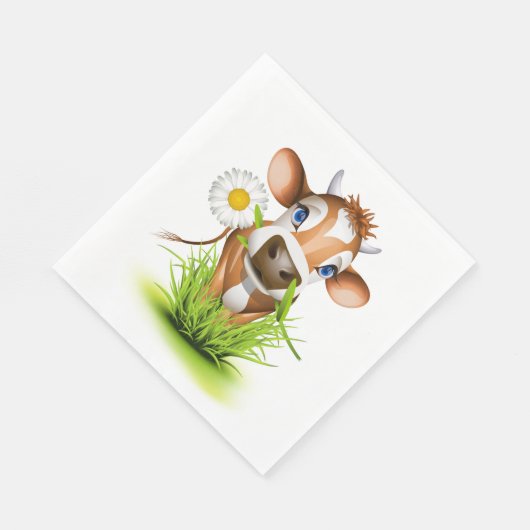 Daisy The Cow Luncheon Paper Napkins Serviette (Ecke)