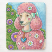 DAISY The French Pink Poodle MOUSE PAD Mousepad (Vorne)
