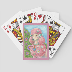 DAISY The French Pink Poodle PLAYER CARDS Spielkarten