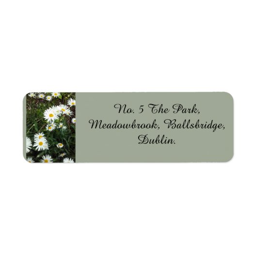 Daisy Theme Address Labels (Vorne)