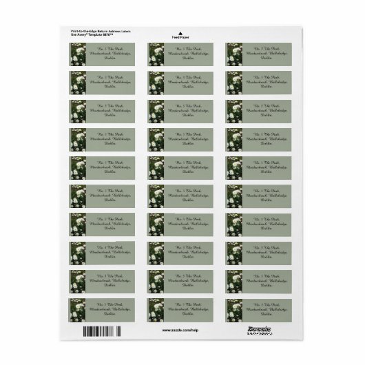 Daisy Theme Address Labels (Vorne)
