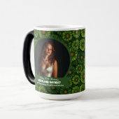 Daisy Theme Happy Birthday Boho Verwandlungstasse (Vorderseite Links)