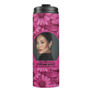 Daisy Theme Mädchen Geburtstag Personalisiert Thermosbecher