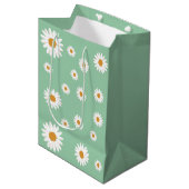 Daisy Theme Party Baby Shooting Bag Mittlere Geschenktüte (Vorderseite Schrägansicht)