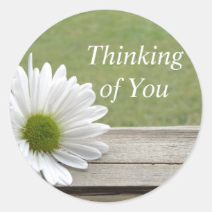 Daisy Theme Runder Aufkleber