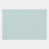 Daisy Time Niedlich Retro Blumenmuster Ice Blue Geschenkpapier Set (Vorderseite 3)