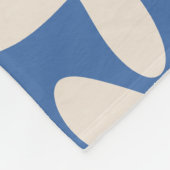 Daisy Time Retro Modernes Abstraktes Muster Fleecedecke (Ecke)