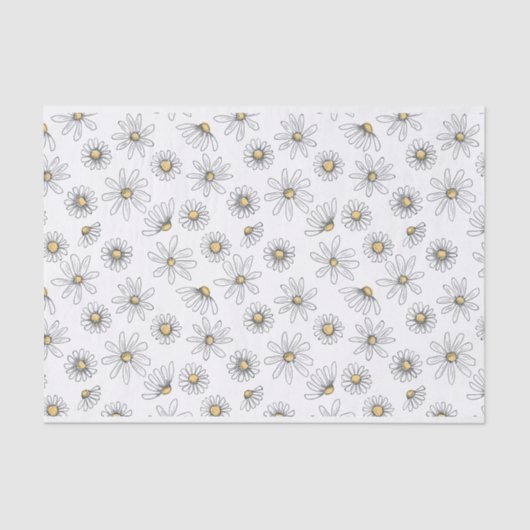 Daisy Tissue Paper Seidenpapier (Vorderseite)