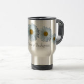 Daisy Travel Mug Personalisiert Daisies Tumblers Reisebecher (VorderseiteRechts)