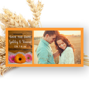 Daisy Trio Barn Wedding Save the Date Foto