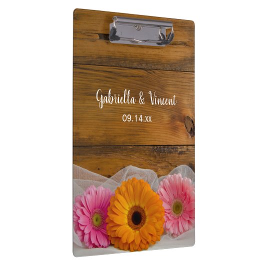 Daisy Trio Country Wedding Planning Klemmbrett (Rechts)