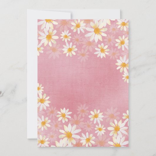 Daisy Two Wild 2. Geburtstag Einladung (Rückseite)