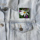 Daisy und Fireweed-Wildblume Button (Beispiel)