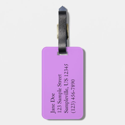 Daisy und Fireweed-Wildblume Gepäckanhänger (Rückseite vertikal)